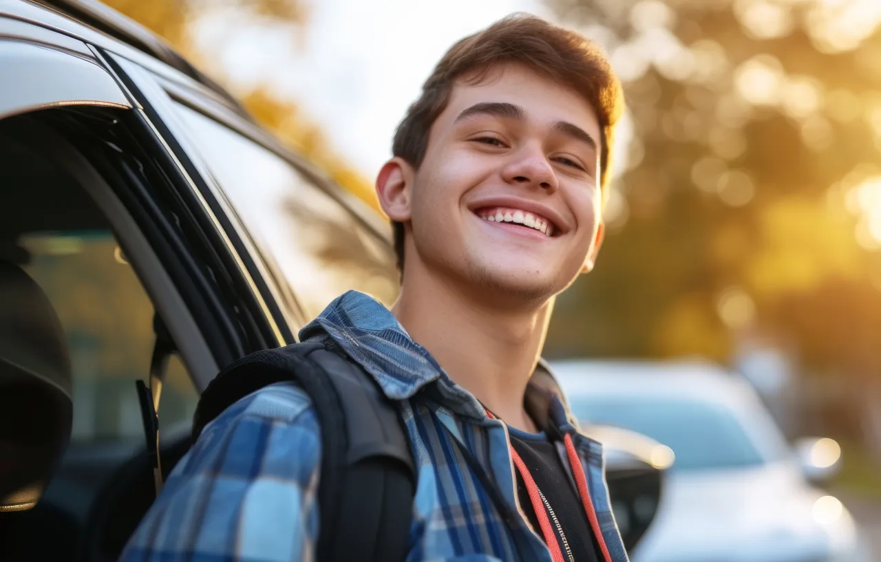 Smiling youth